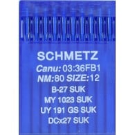 Schmetz Industrial overlock machine needles B 27,81x1, DCx21 SUK SIZE-80/12